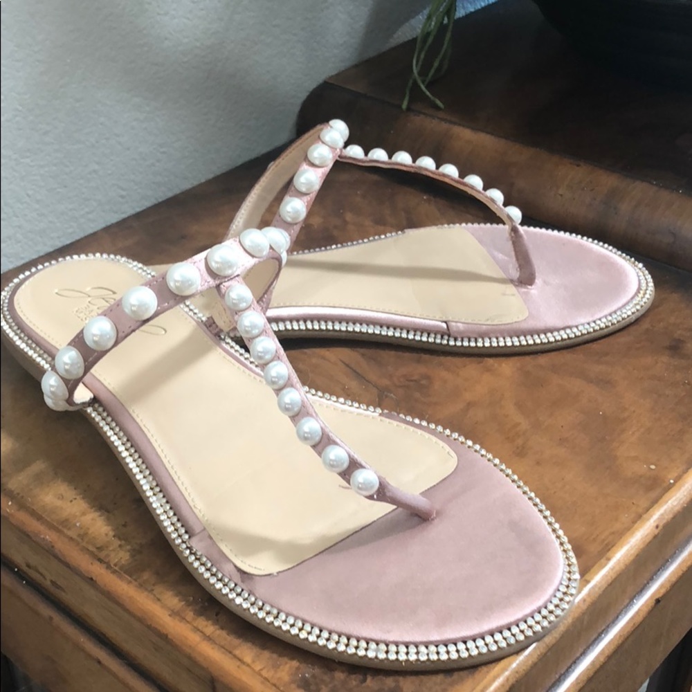 Jewel Badgley Mischka sandal.